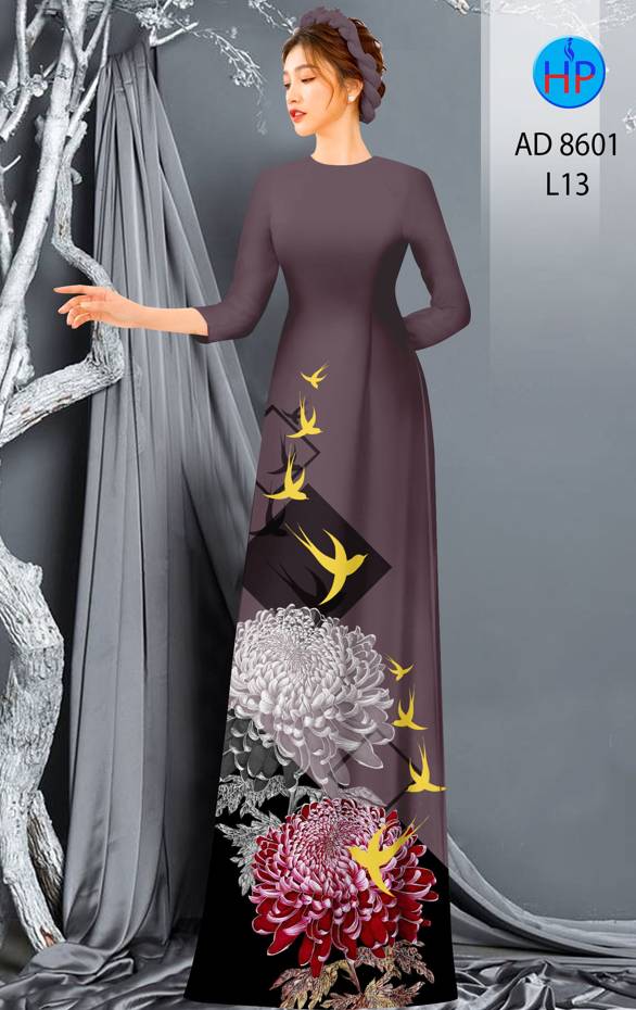01 Set - Ao Dai - Traditional Vietnamese Long Dress Collections with Pants - Silk 3D - All Size