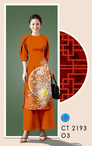 1 Set - Ao Dai - Traditional Vietnamese Long Dress Collections with Pants - Silk 3D - All Size