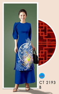 1 Set - Ao Dai - Traditional Vietnamese Long Dress Collections with Pants - Silk 3D - All Size