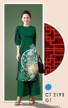 Load image into Gallery viewer, 1 Set - Ao Dai - Traditional Vietnamese Long Dress Collections with Pants - Silk 3D - All Size
