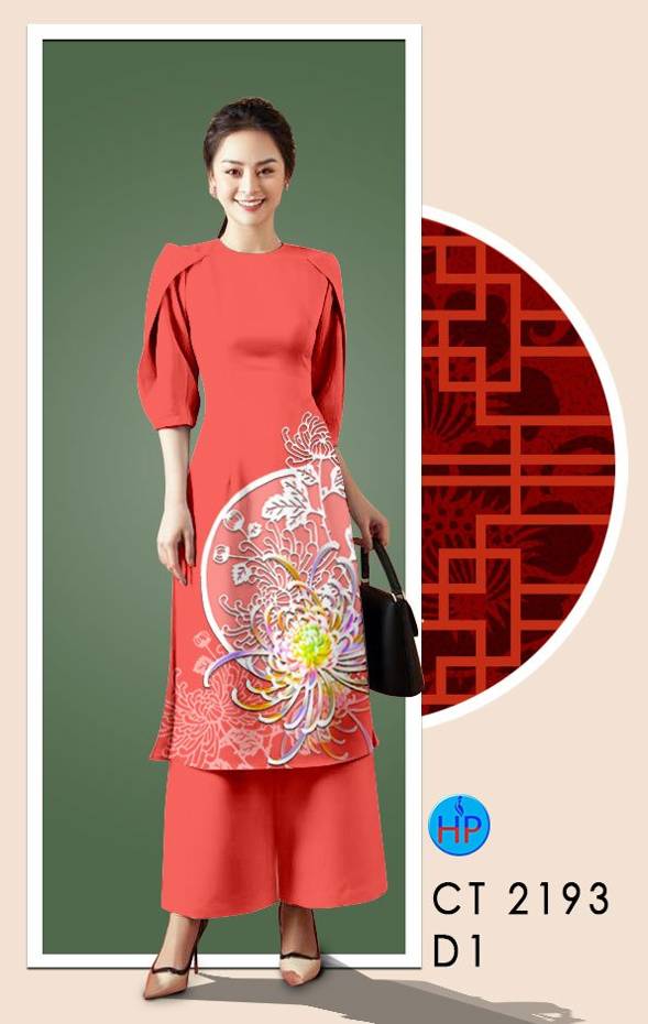 1 Set - Ao Dai - Traditional Vietnamese Long Dress Collections with Pants - Silk 3D - All Size