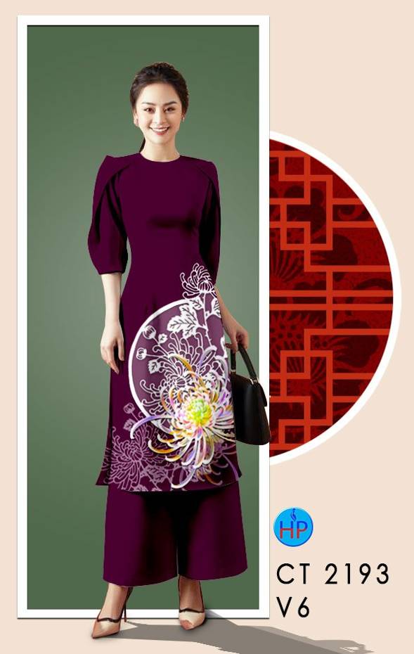 1 Set - Ao Dai - Traditional Vietnamese Long Dress Collections with Pants - Silk 3D - All Size