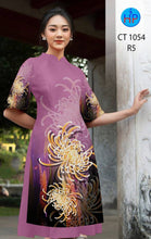Load image into Gallery viewer, 1 Set - Ao Dai - Traditional Vietnamese Long Dress Collections with Pants - Silk 3D - All Size - Hoa Cuc
