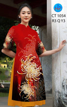 Load image into Gallery viewer, 1 Set - Ao Dai - Traditional Vietnamese Long Dress Collections with Pants - Silk 3D - All Size - Hoa Cuc
