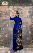 Load image into Gallery viewer, Copy of 1 Set - Ao Dai - Traditional Vietnamese Long Dress Collections with Pants - Silk 3D - All Size - Hoa Cuc
