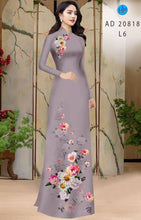 Load image into Gallery viewer, 1 Set - Ao Dai - Traditional Vietnamese Long Dress Collections with Pants - Silk 3D - All Size - Hoa Cuc
