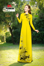 Load image into Gallery viewer, 1 Set - Ao Dai - Traditional Vietnamese Long Dress Collections with Pants - Silk 3D - All Size - Hoa Cuc
