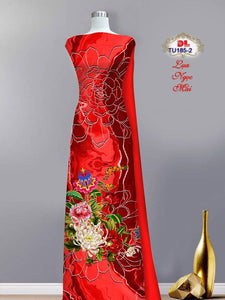 1 Set - Ao Dai - Traditional Vietnamese Long Dress Collections with Pants - Silk 3D - All Size - Hoa Cuc