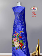 Load image into Gallery viewer, 1 Set - Ao Dai - Traditional Vietnamese Long Dress Collections with Pants - Silk 3D - All Size - Hoa Cuc
