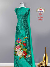 Load image into Gallery viewer, 1 Set - Ao Dai - Traditional Vietnamese Long Dress Collections with Pants - Silk 3D - All Size - Hoa Cuc
