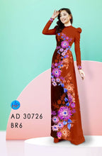 Load image into Gallery viewer, 1 Set - Ao Dai - Traditional Vietnamese Long Dress Collections with Pants - Silk 3D - All Size - Hoa Cuc
