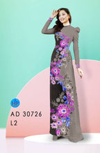Load image into Gallery viewer, 1 Set - Ao Dai - Traditional Vietnamese Long Dress Collections with Pants - Silk 3D - All Size - Hoa Cuc
