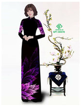 Load image into Gallery viewer, 1 sai - Traditional Vietnamese Long Dress Collections with Pants - Silk 3D - All Size - Hoa Cuc
