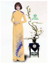 Load image into Gallery viewer, 1 Set - Traditional Vietnamese Long Dress Collections with Pants - Silk 3D - All Size - Hoa Cuc
