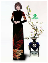 Load image into Gallery viewer, 1 Set - Traditional Vietnamese Long Dress Collections with Pants - Silk 3D - All Size - Hoa Cuc
