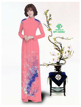 Load image into Gallery viewer, 1 Set - Traditional Vietnamese Long Dress Collections with Pants - Silk 3D - All Size - Hoa Cuc
