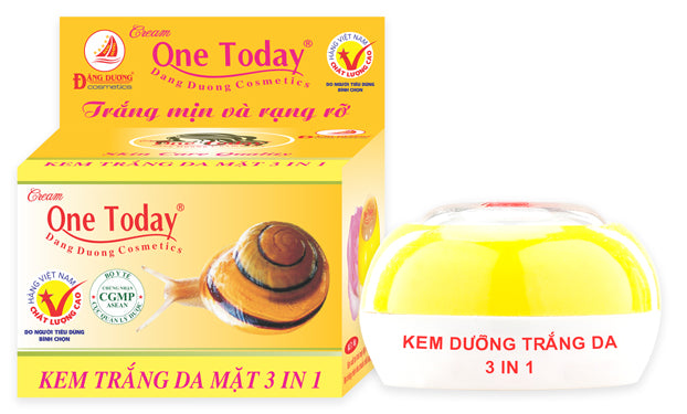 02 Boxs - KEM TRẮNG DA MĂT 3 IN 1 * 5Gram - MỸ PHẨM ONE TODAY