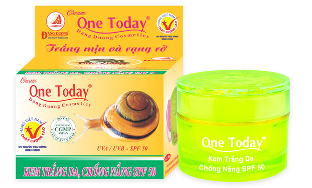 02 Boxs -KEM TRẮNG DA CHỐNG NẮNG SPF 50 * 8Gram