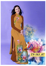 Load image into Gallery viewer, 1 Set - Traditional Vietnamese Long Dress Collections with Pants - Silk 3D - All Size - Hoa Cuc

