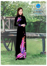 Load image into Gallery viewer, 1 Set - Ao Dai - Traditional Vietnamese Long Dress Collections with Pants - Silk 3D - All Size - Hoa Cuc
