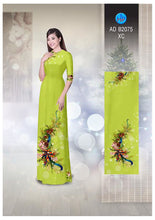Load image into Gallery viewer, 1 Set - Ao Dai - Traditional Vietnamese Long Dress Collections with Pants - Silk 3D - All Size - Hoa Cuc
