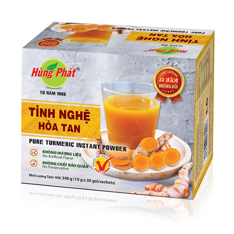 2 Boxs-  Tra Hung Phat - Hung Phat Tea -Tinh Nghệ Hòa Tan - Pure Turmeric Instant Powder