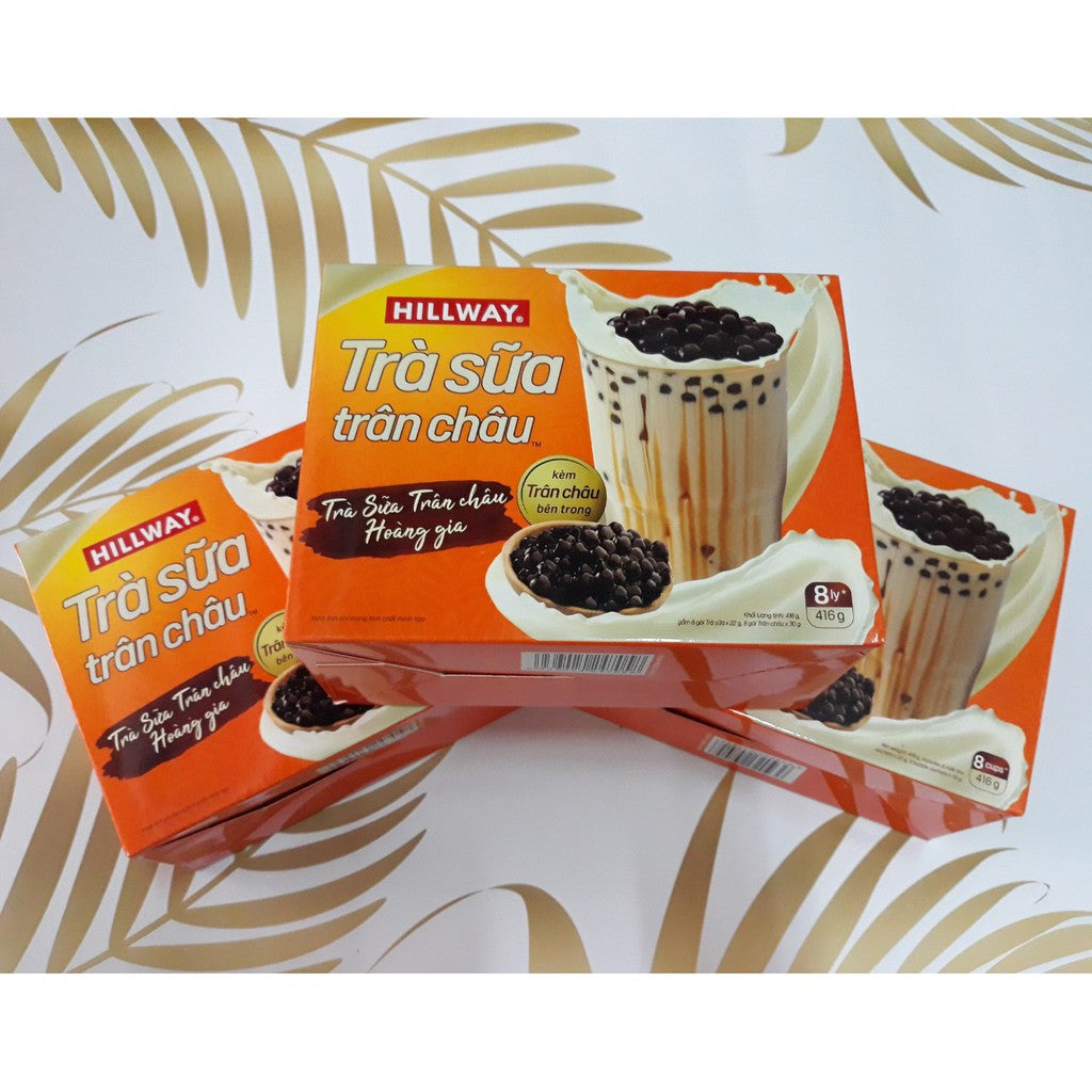 03 Boxes - Trà Sữa Trân Châu Hillway (8 Gói/Hộp)