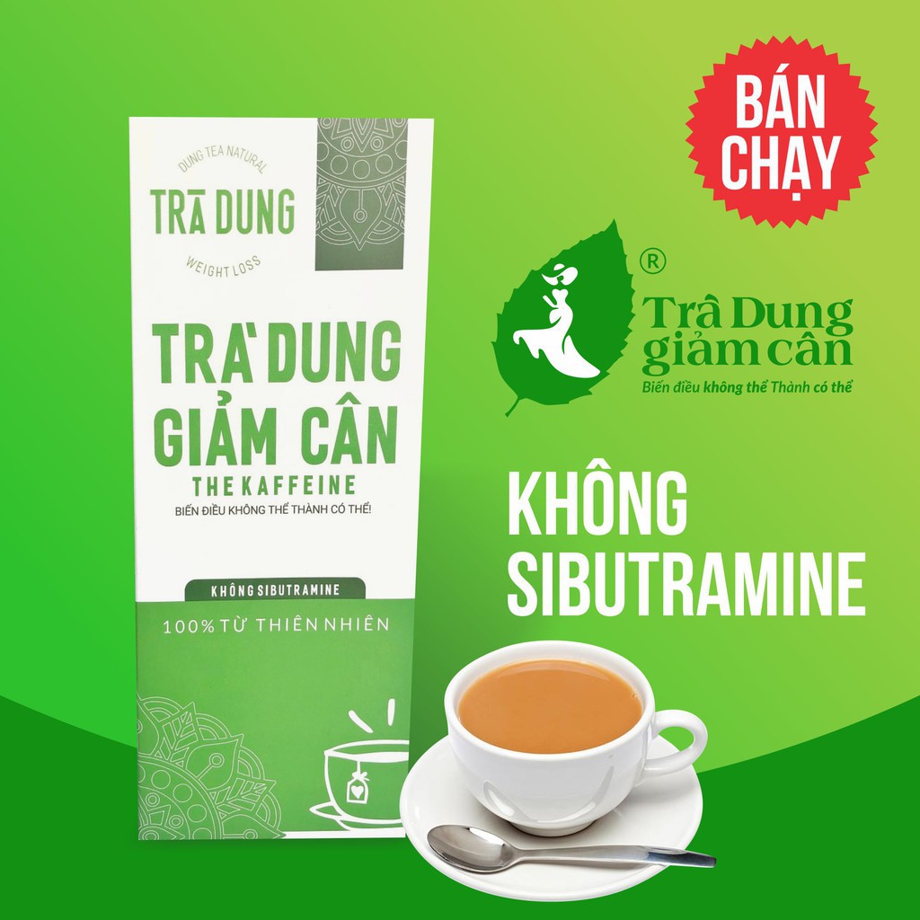 02 Boxs - Trà giảm cân - Trà dung giảm cân The Kaffeine - 30 túi lọc - Chính hãng