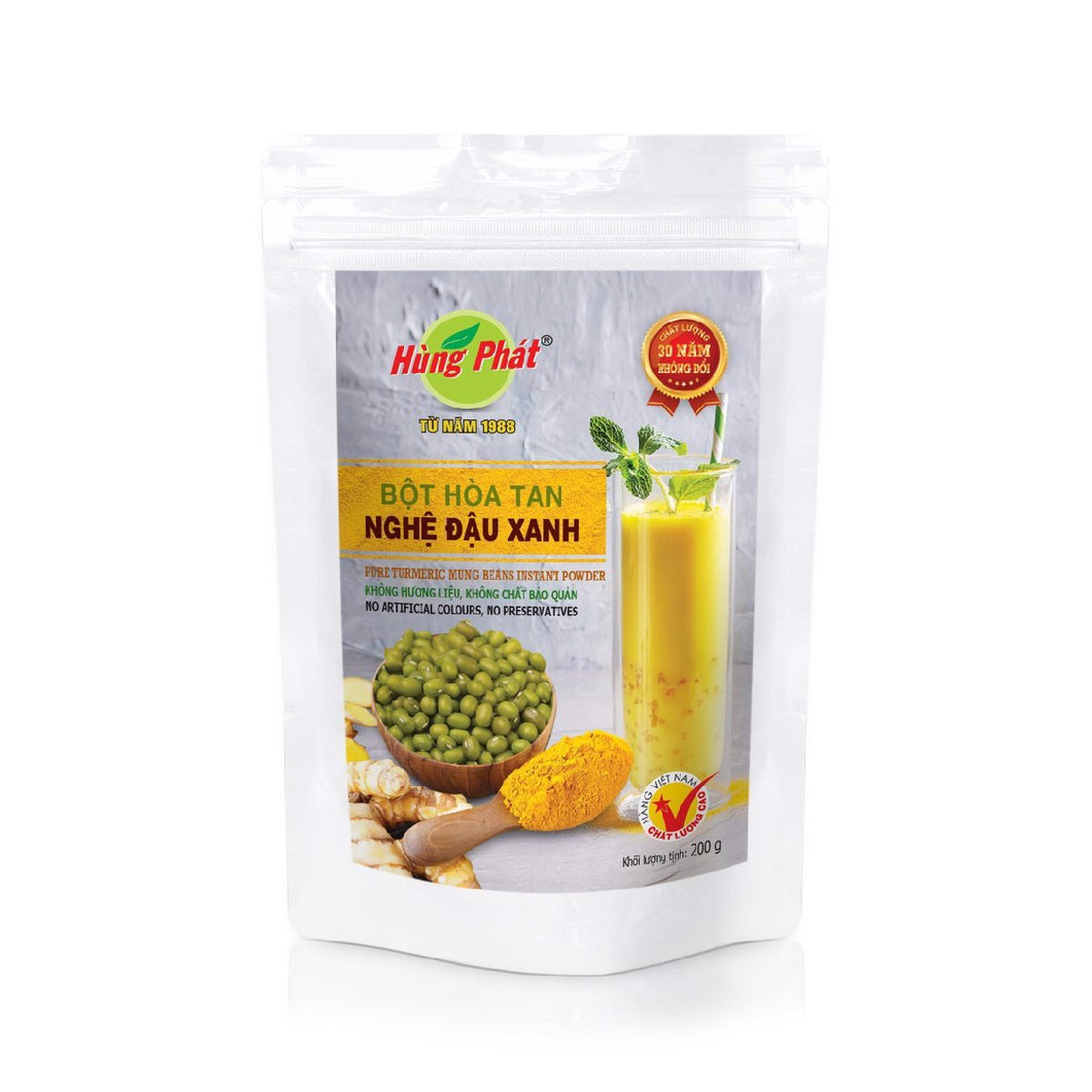 2 Boxs-  Tra Hung Phat - Hung Phat Tea -  Previous Next Bột Hòa Tan Nghệ Đậu Xanh - Pure Turmeric Mung Beans Instant Powder