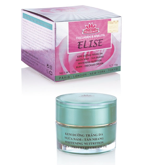 02 Boxs - ELISE KEM DƯỠNG TRẮNG DA, NGỪA NÁM & TÀN NHANG 15G
