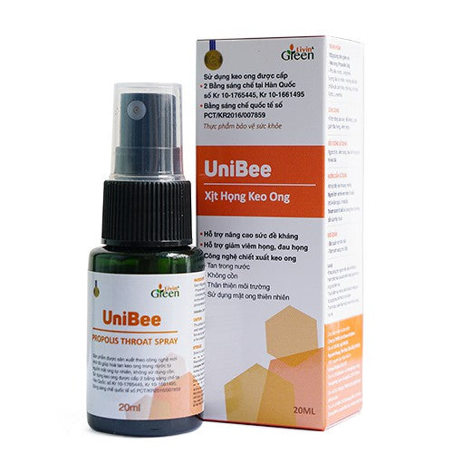 02 Boxs - Xịt họng keo ong UniBee