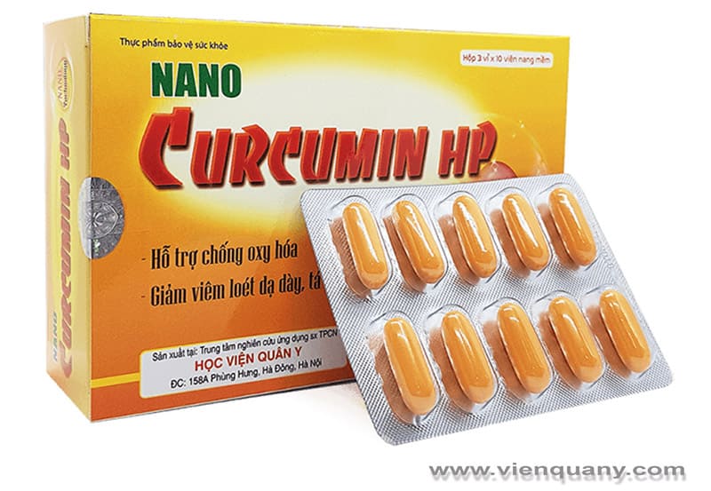 Nano Curcumin HP - Học Viện Quân Y Sản Xuất