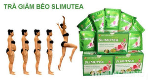 02 Boxs - Trà Slimutea Học Viện Quân Y - Giúp hỗ trợ hạ mỡ máu - Giảm cân an toàn