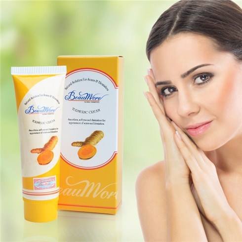 3 tube x 40g Beaumore Turmeric Cream Prevent Ance Pimples Dark Spots Heal