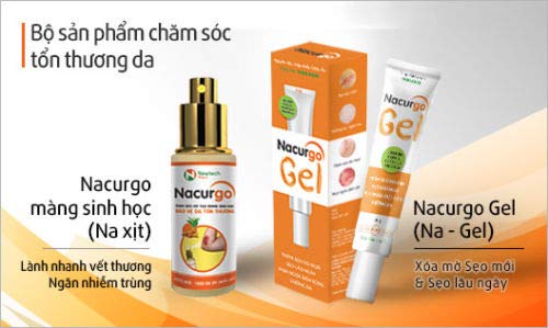02 Tube - Nacurgo Gel - Bộ đôi TRỊ MỤN HIỆU QUẢ, Nacurgo Gel xử lí hiệu quả mụn li ti, mụn cám, thâm sẹo mụn, sẹo lâu ngày, viêm nang lông-Ship From USA time 7-14 days