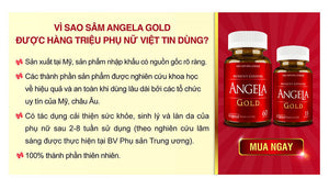 01 Box (60 Capsules/box) Women's Ginseng Angela Gold by Ecogreen 60 Capsules