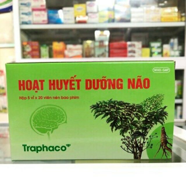 02 Boxs - hoạt huyết dưỡng não trapharcoạn tiền đình, mất ngủ, giấc ngủ chập chờn, suy giảm trí nhớ. Hoạt huyết dưỡng não GRAE, hộp 30 viên (hộp màu đỏ)