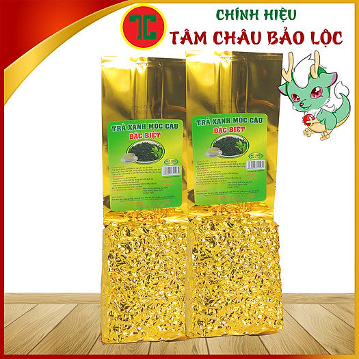 Trà Xanh Móc Câu Đặc Biệt Tâm Châu - Trà Xanh Bao Nhôm Sang trọng 250G/ pack - Chính hiệu TÂM CHÂU BẢO LỘ