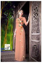 Load image into Gallery viewer, 1 Set - Ao Dai - Traditional Vietnamese Long Dress Collections with Pants - Silk 3D - All Size - Hoa Cuc

