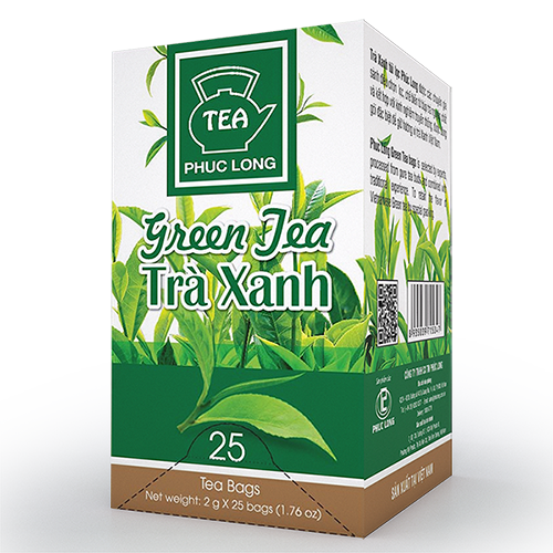 02 Boxs - - Tea Phuc Long - Trà Xanh Túi Lọc