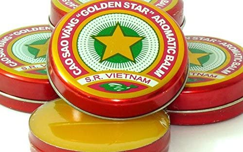 15 Boxes X 3 Grams (Net Weight), Golden Star Balm, Cao Sao Vang Vietnam, Aromatic Balsam