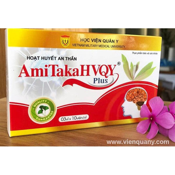 3 hộp Hoạt Huyết An Thần Amitaka Plus – Tanaka Plus Hộp 30 viên