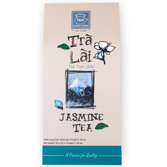 02 Boxs - - Tea Phuc Long -Tea VietNam -  Trà Lài Túi Tam Giác