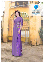 Load image into Gallery viewer, 1 Set - Ao Dai - Traditional Vietnamese Long Dress Collections with Pants - Silk 3D - All Size - Hoa Cuc
