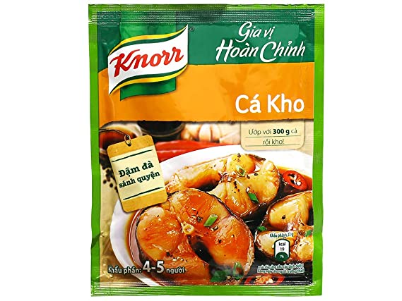 10 packages - Gia Vi Hoan Chinh Knorr - Gia vị Hoàn Chỉnh Knorr Cá Kho 28g