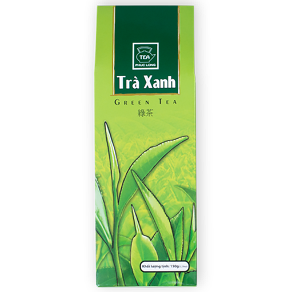 02 Boxs - - Tea Phuc Long -Tea VietNam -  Trà Xanh Hộp Giấy