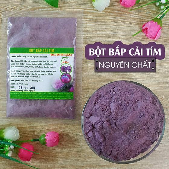 100 Gram BỘT BẮP CẢI TÍM NGUYÊN CHẤT