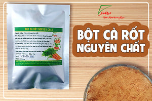 100 Gram BỘT CÀ RỐT NGUYÊN CHẤT
