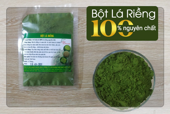 100 Gram BỘT LÁ RIỀNG NGUYÊN CHẤT