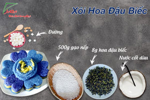 100 Gram HOA ĐẬU BIẾC KHÔ 100% NGUYÊN CHẤT CHUYÊN DÙNG TẠO MÀU